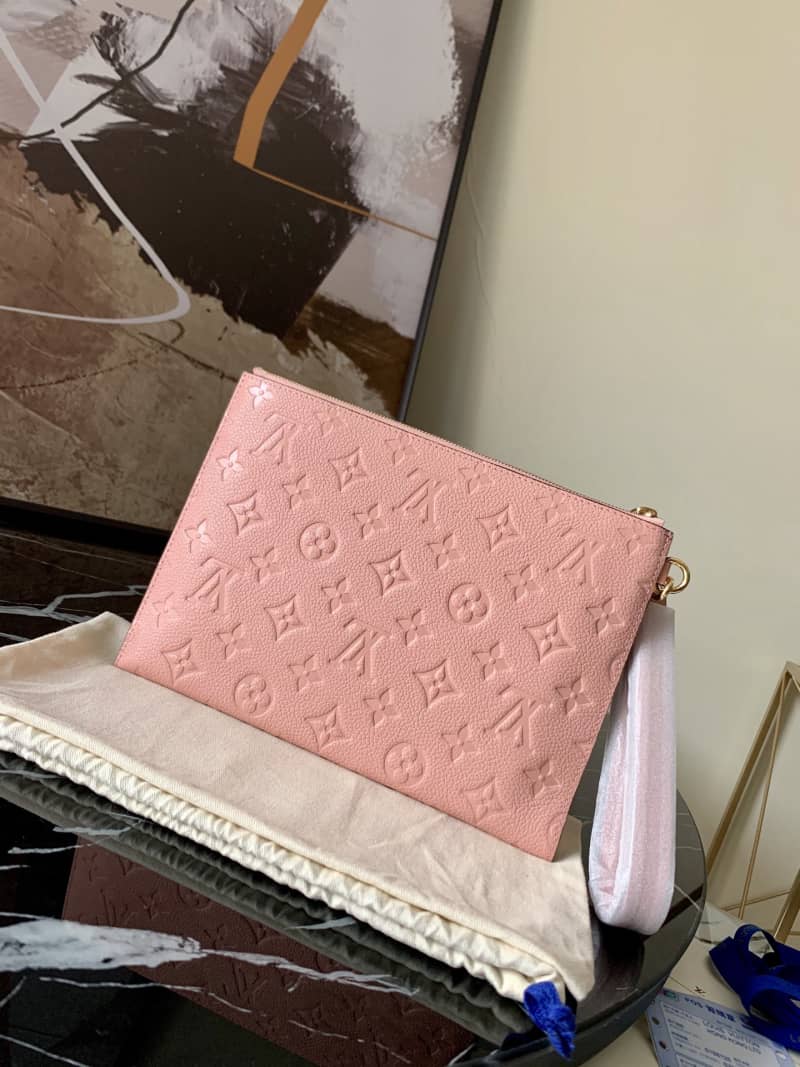 L0vis Vvtt0n Pochette Melanie MM Monogram Empreinte Replica Clutch Pink M68705