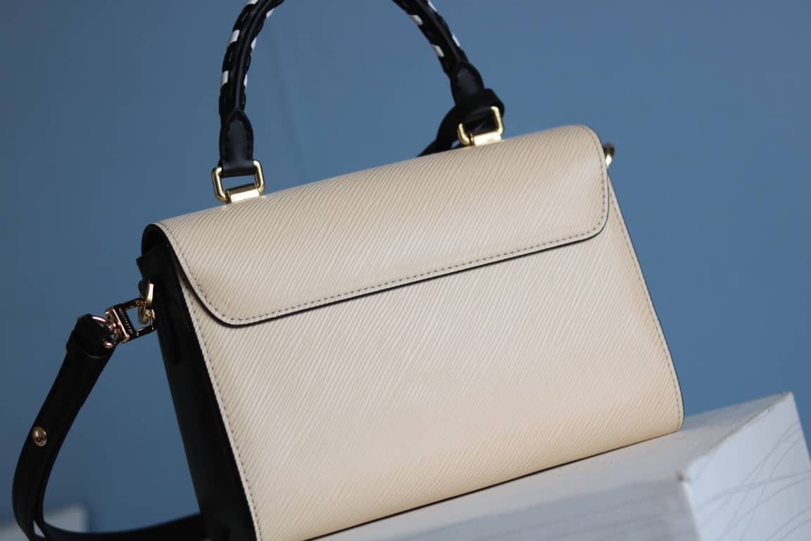 L0vis Vvtt0n Textured Epi Leather Twist Series Bag Beige