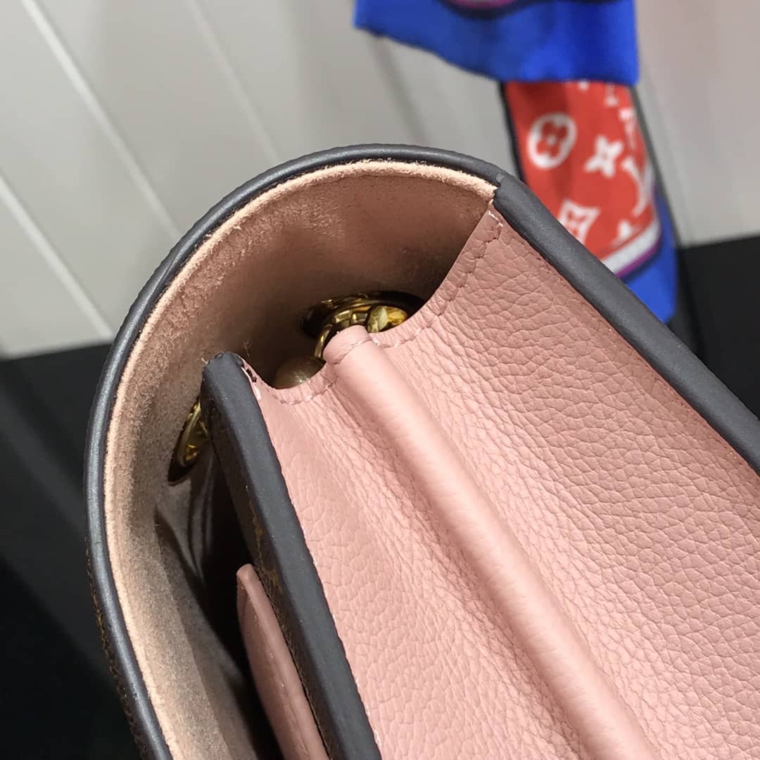 L0vis Vvtt0n Monogram Canvas Victoire Chain Bag Replica Pink M41731