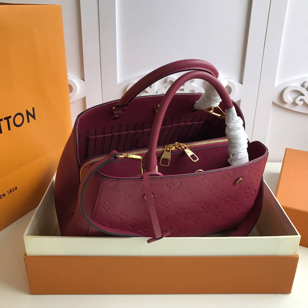 L0vis Vvtt0n Monogram Montaigne MM Shoulder Bag Replica Red M41048