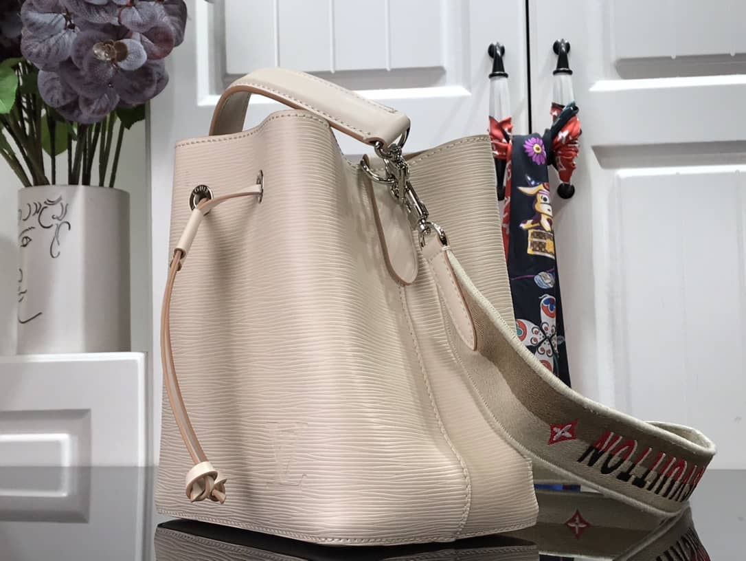 L0vis Vvtt0n Neonoe BB Replica Bucket Bag Apricot M57693