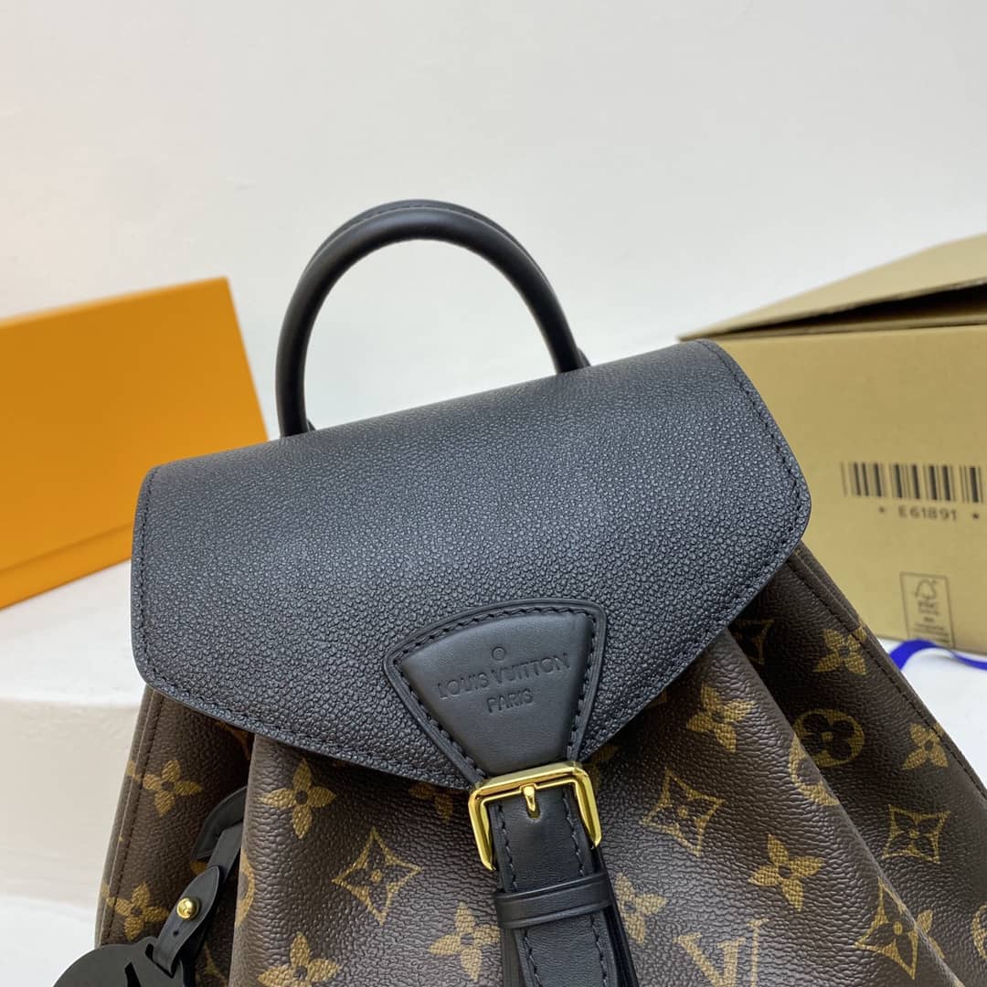 L0vis Vvtt0n Monogram Canvas Montsouris BB Replica Bag M45516 Black