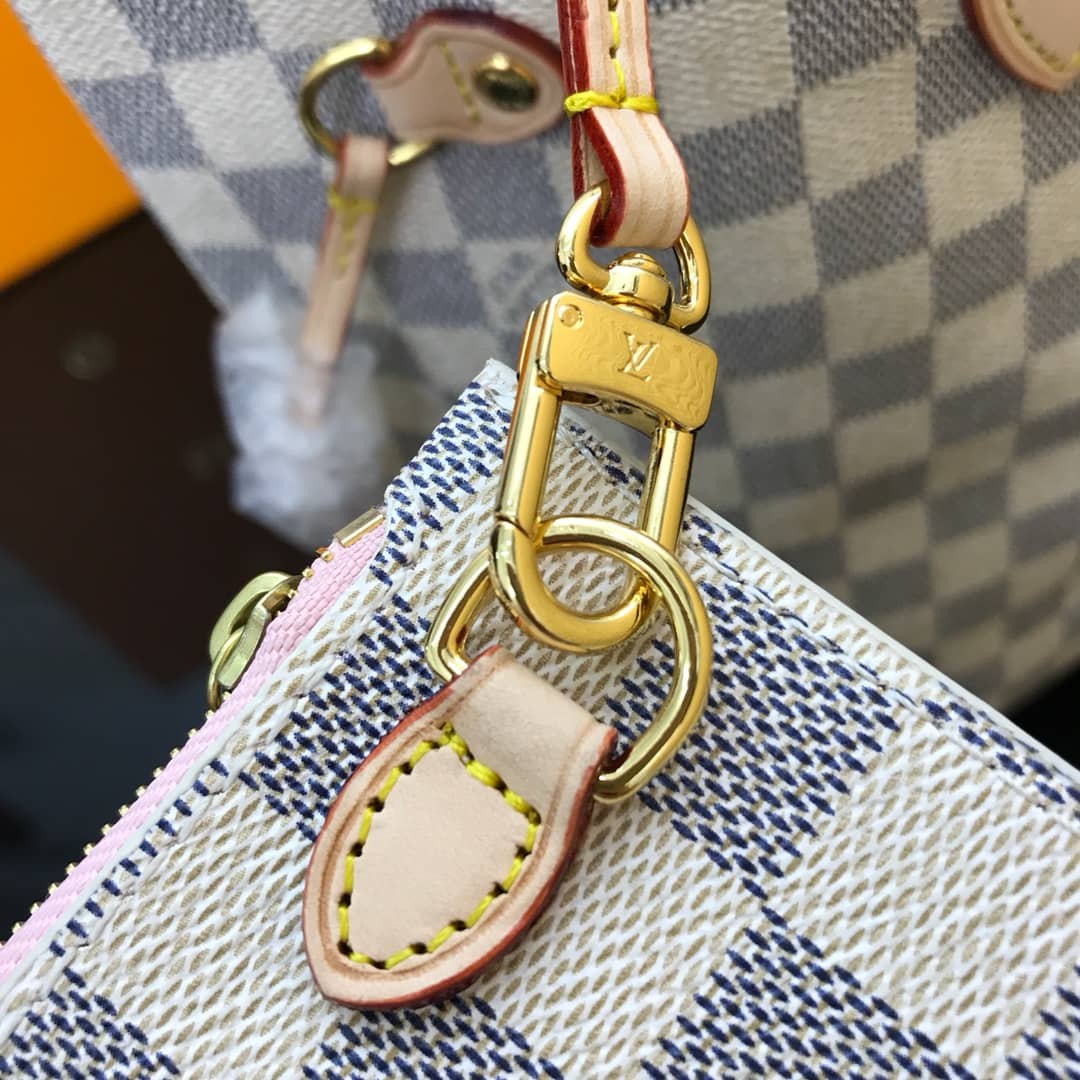 L0vis Vvtt0n Neverfull Dupe MM Damier Azur Bag N40995