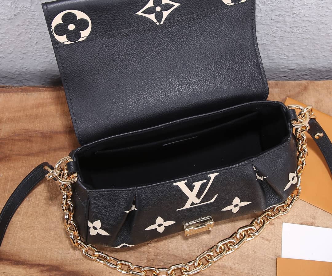 L0vis Vvtt0n Favorite Shoulder Monogram Empreinte Replica Leather Bag Black M45836