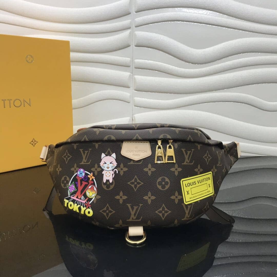 LV Bum Bag Dupe New Monogram  Crossbody Bag Brown M43644