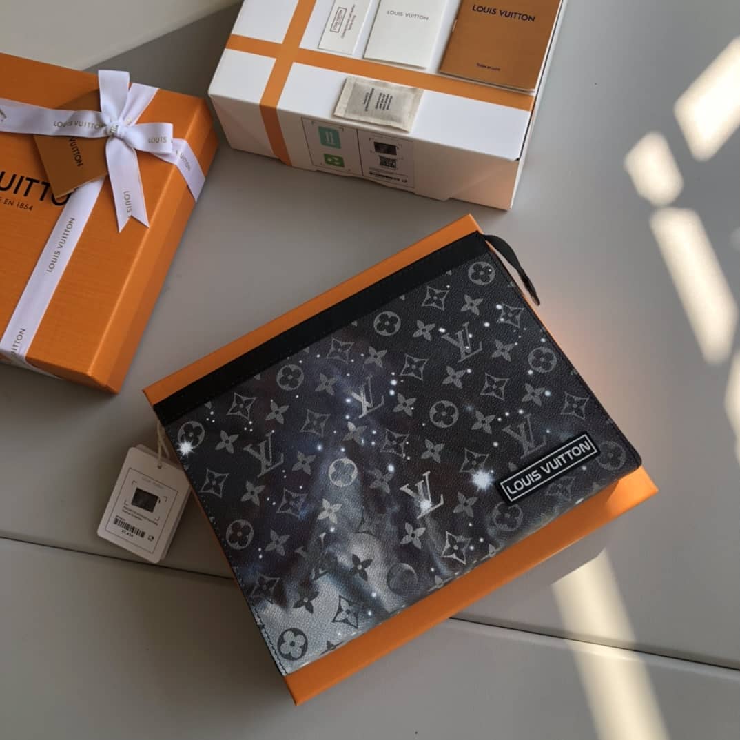 L0vis Vvtt0n Monogram Galaxy Canvas Replica Pochette Voyage Black M44448