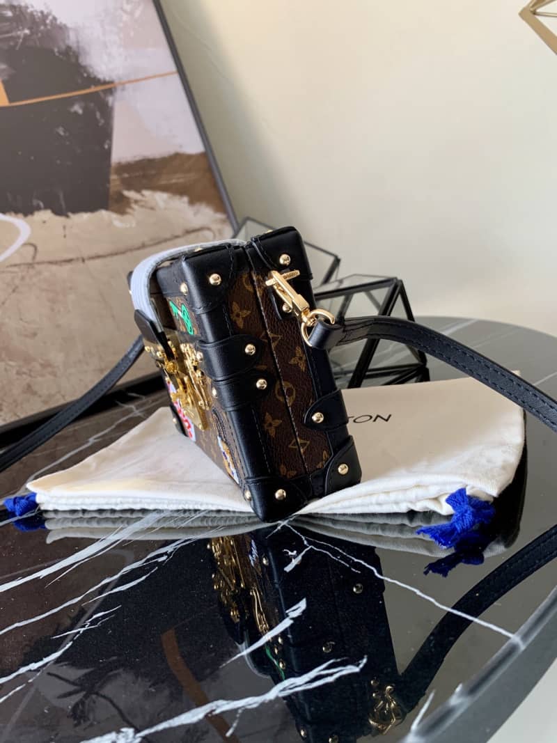 L0vis Vvtt0n Petite Malle Monogram Canvas Replica Bag Brown M40273