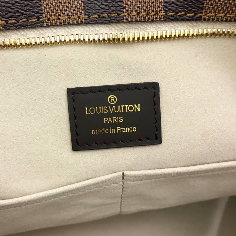 L0vis Vvtt0n Jersey Damier Ebene Canvas Magnolia Beige Bag Replica N44041