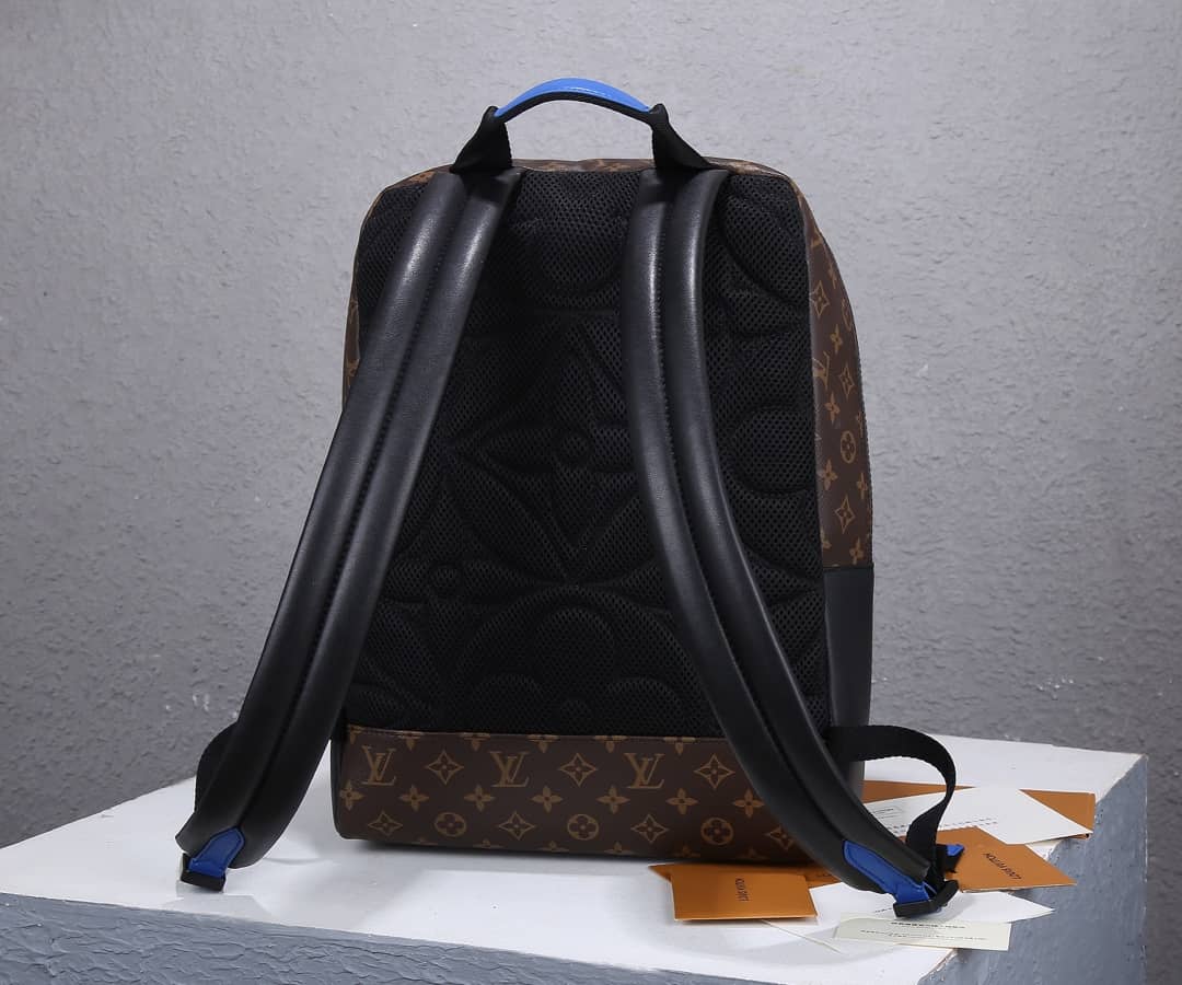 L0vis Vvtt0n Dean Canvas Monogram Macassar Blue Brown M45867 Replica Backpack