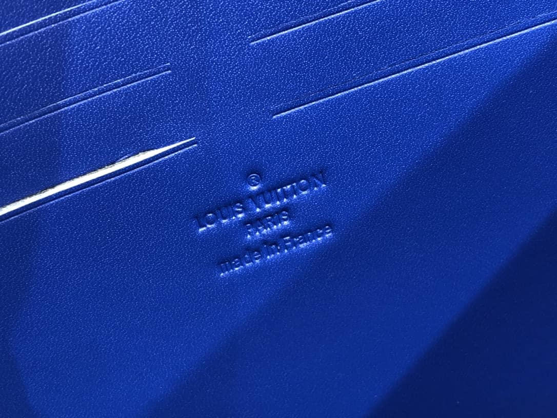 L0vis Vvtt0n S Lock A4 Monogram Taurillon Cowhide Leather Pouch Replica Blue M80582