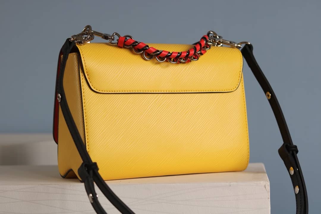 LV Tote Dupe Twist MM Crossbody Bag Replica Yellow M50305