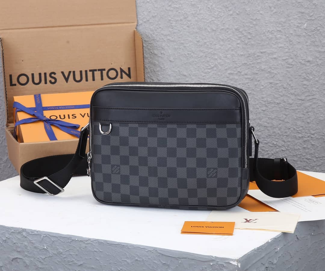 L0vis Vvtt0n Trocadero PM Damier Graphite Messenger Bag Replica N40087