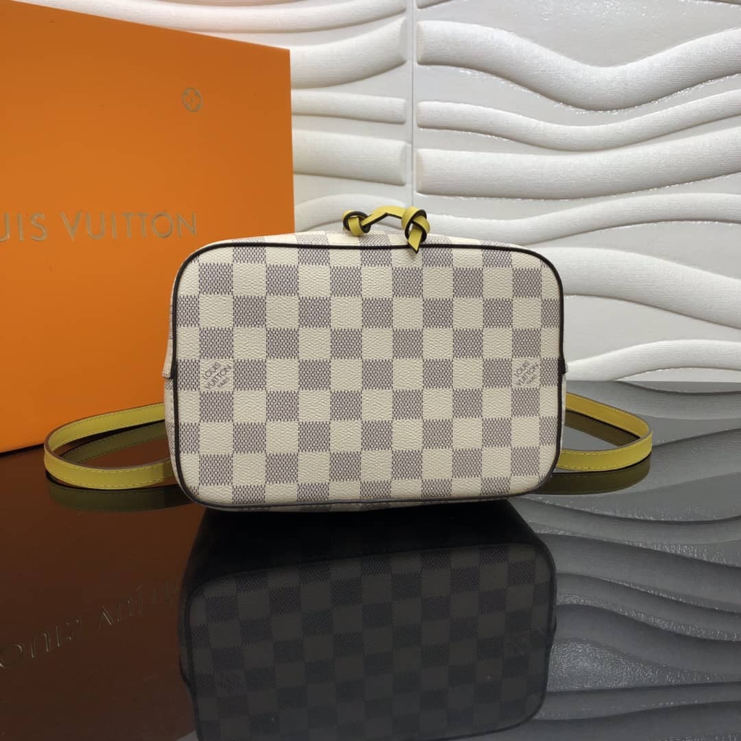 L0vis Vvtt0n Noe Monogram Canvas Replica Bucket Bag Yellow