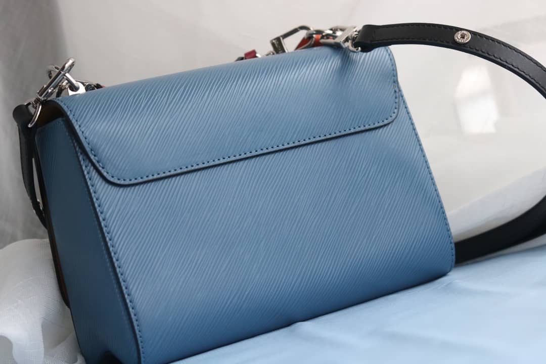 LV Tote Dupe Twist MM Crossbody Bag Replica Blue M50305