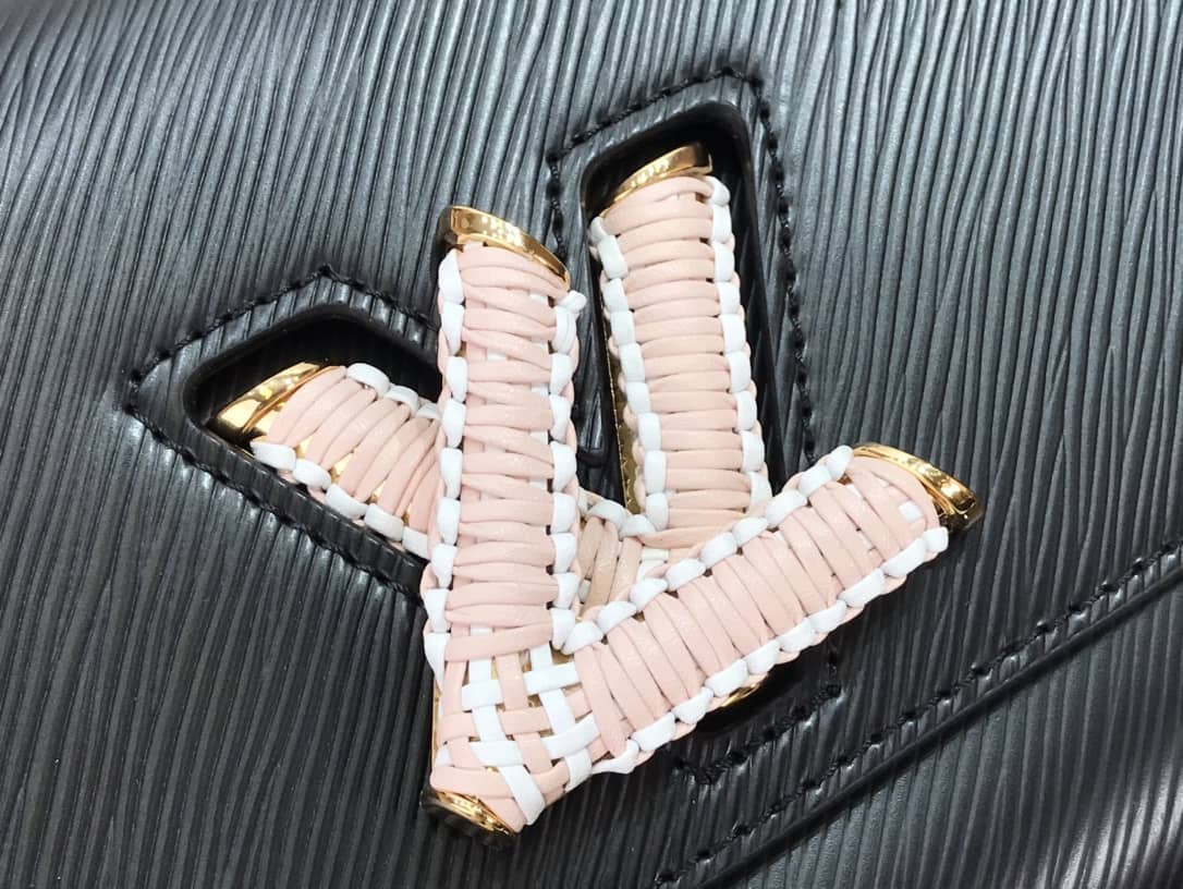 L0vis Vvtt0n Epi leather Twist MM Replica Handbag Black M57667