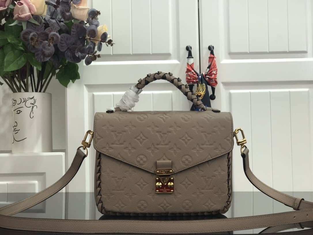 L0vis Vvtt0n Pochette Metis Braided Monogram Empreinte Replica Gray M43942