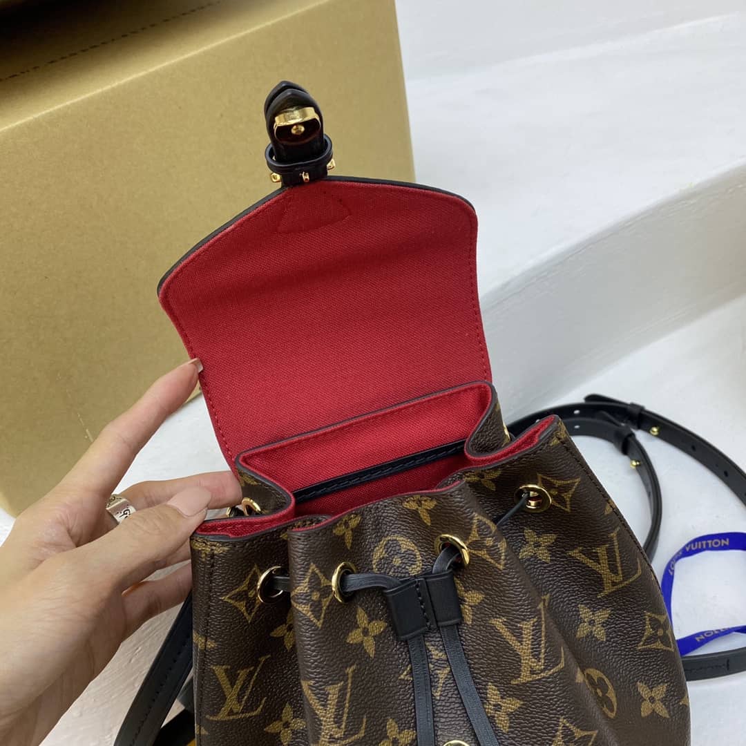 L0vis Vvtt0n Monogram Canvas Montsouris BB Replica Bag M45516 Black