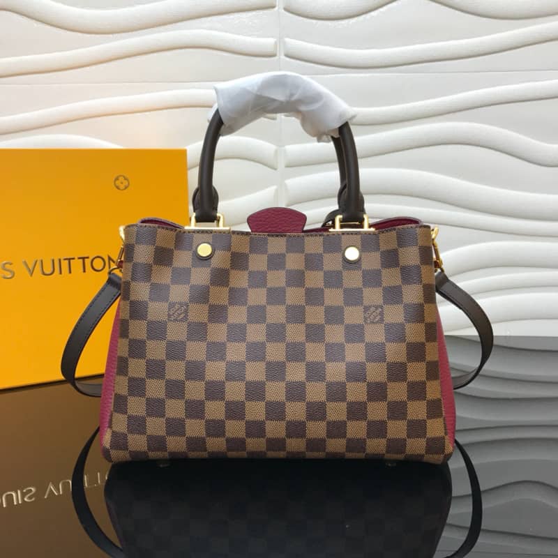 L0vis Vvtt0n Damier Ebene Canvas Brittany Bag Replica Red M41674