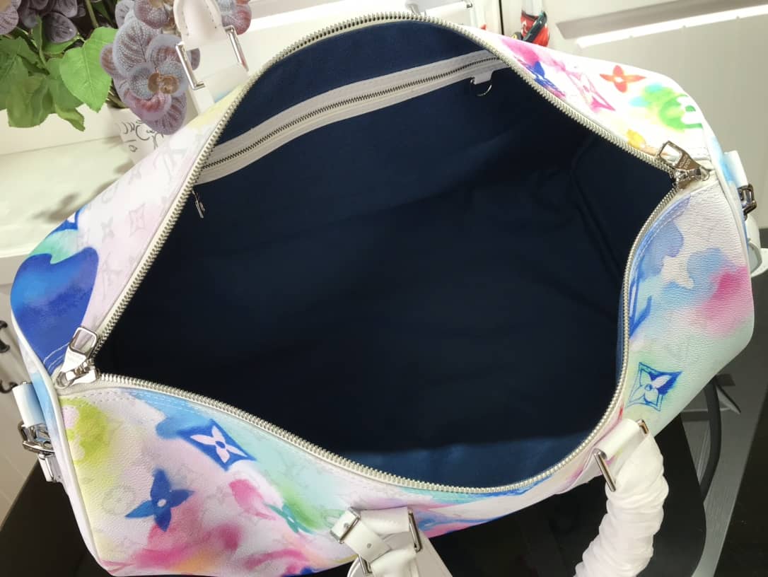L0vis Vvtt0n Keepall Watercolor Bandouliere 50 Travel Bag Replica Colorful M45758