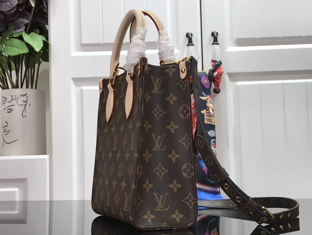 LV Tote Dupe Monogram Sac Plat Petit Tote Replica M45847