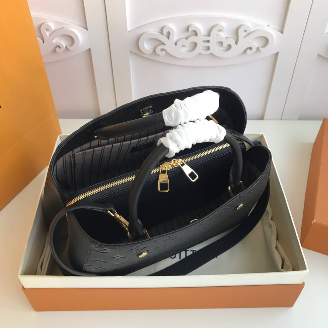 L0vis Vvtt0n Monogram Montaigne MM Shoulder Bag Replica Black M41048