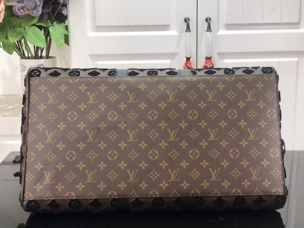LV Duffle Bag Replica  Keepall Triangle Bandouliere 50 Brown M45046