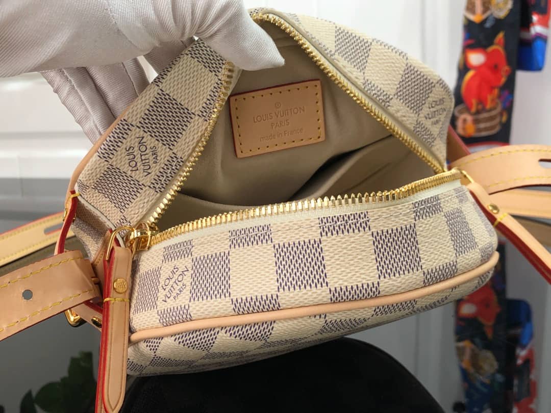 L0vis Vvtt0n Damier Azur Boite Chapeau Souple PM Replica N40333