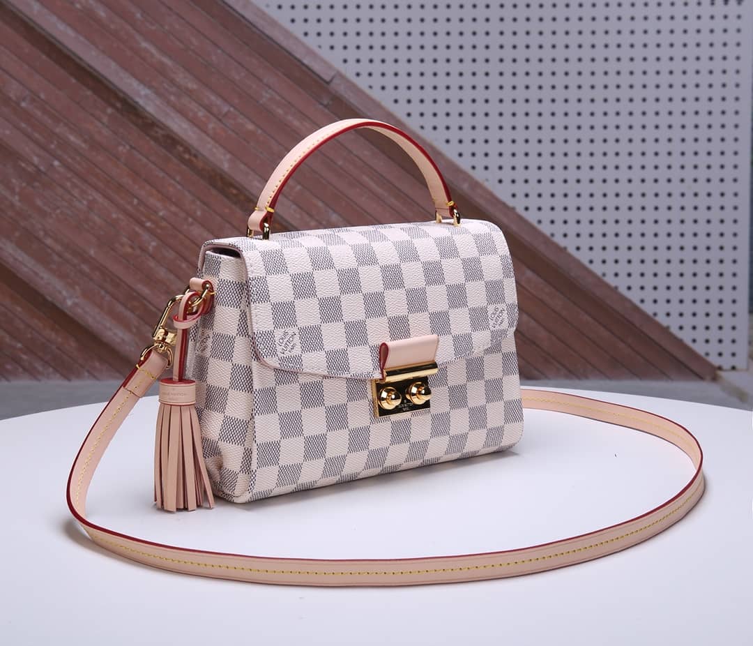 L0vis Vvtt0n Damier Croisette Replica Shoulder Handbag White N41581