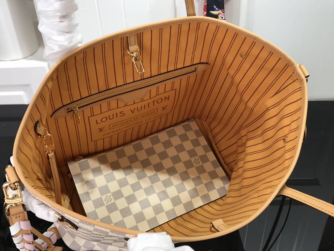 L0vis Vvtt0n Neverfull Dupe MM Damier Azur Bag N50047