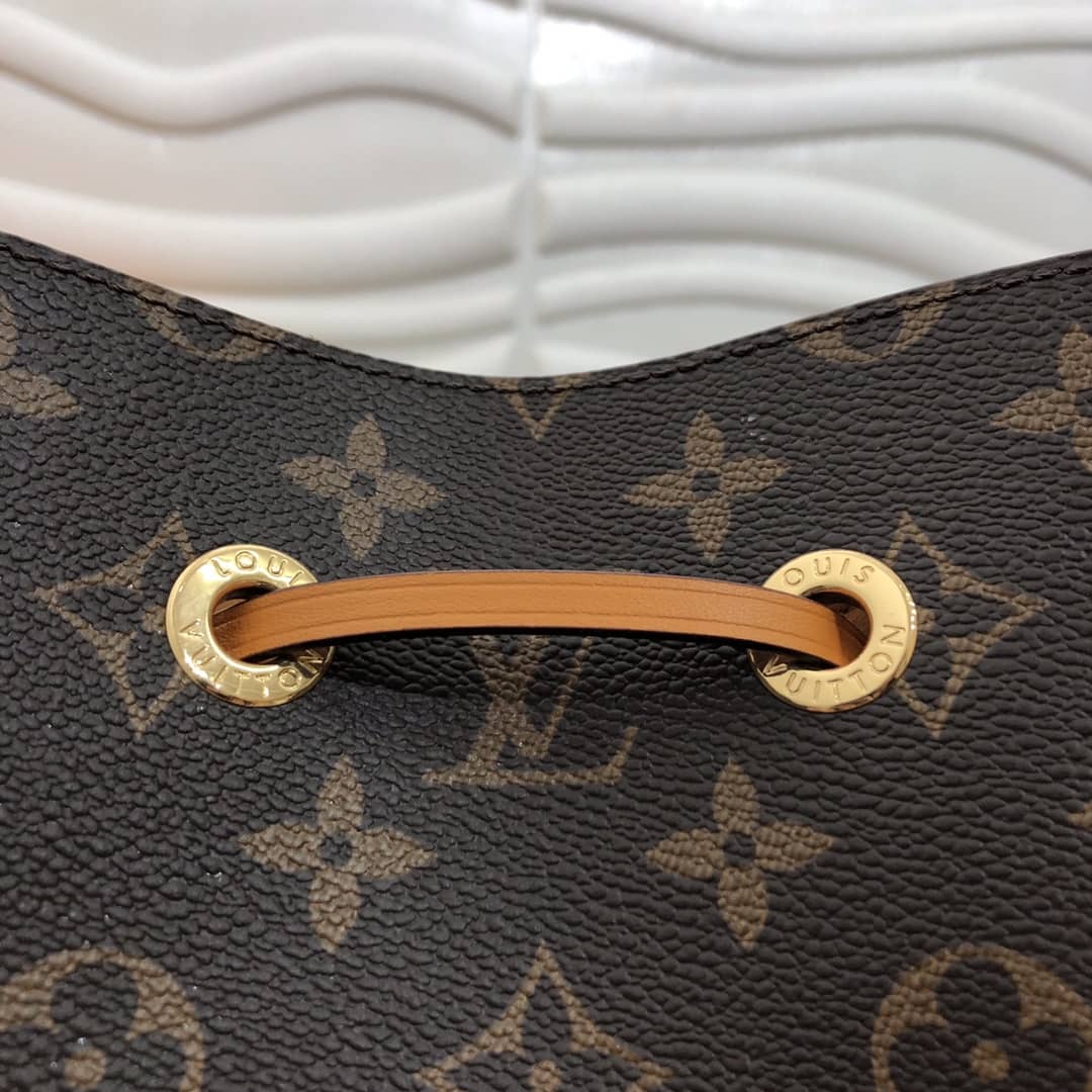 L0vis Vvtt0n Neonoe Replica Bucket Bag Brown Yellow M44020