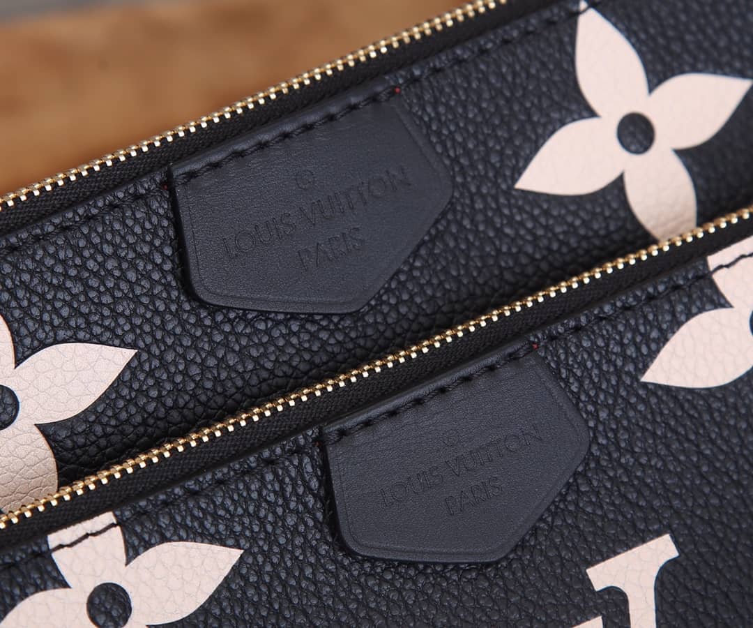 L0vis Vvtt0n Pochette Monogram Empreinte Cowhide Leather Replica Crossbody Bag Black M45777