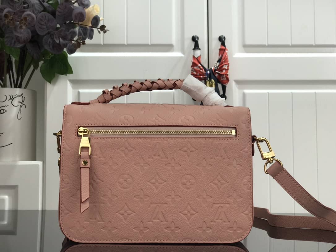 L0vis Vvtt0n Pochette Metis Braided Monogram Empreinte Replica Pink M43942
