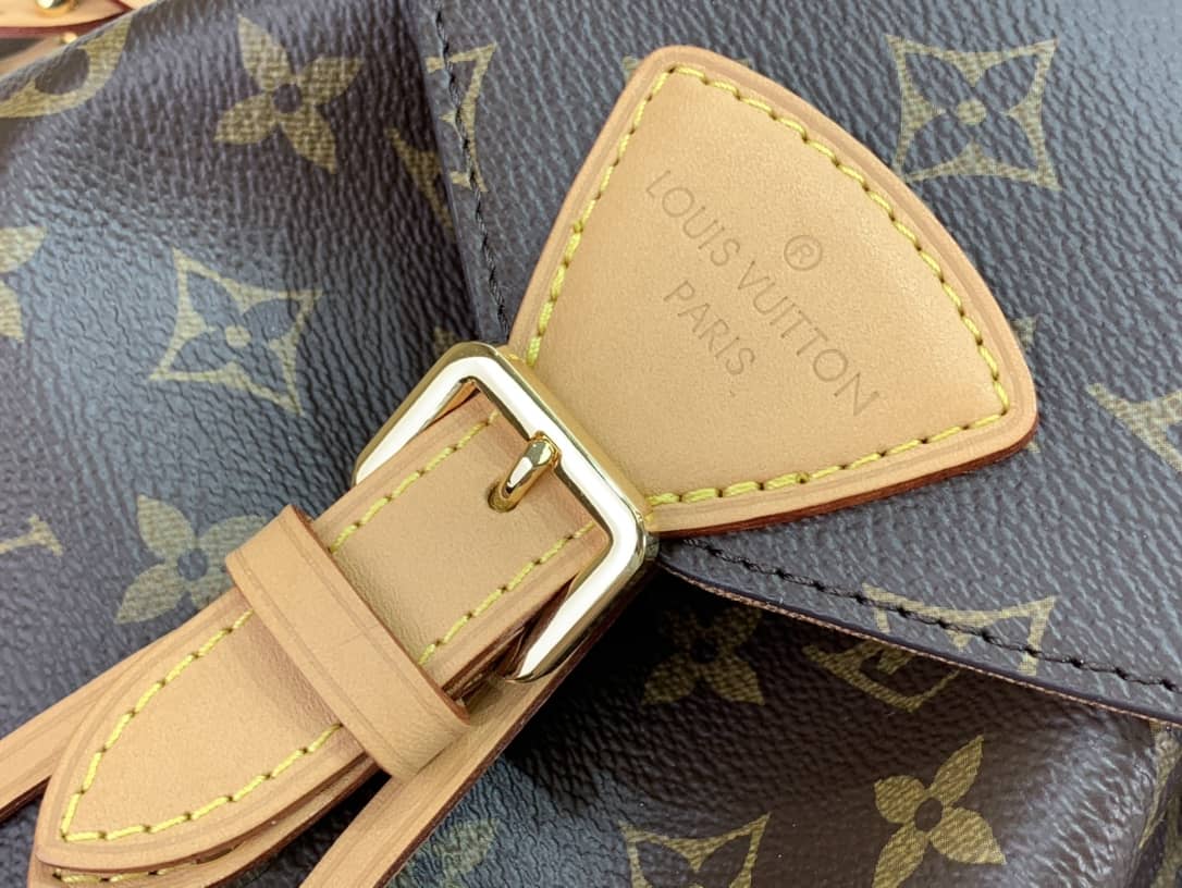 L0vis Vvtt0n Ann Platt Montsouris PM Noir Leather Replica Backpack Brown M45205