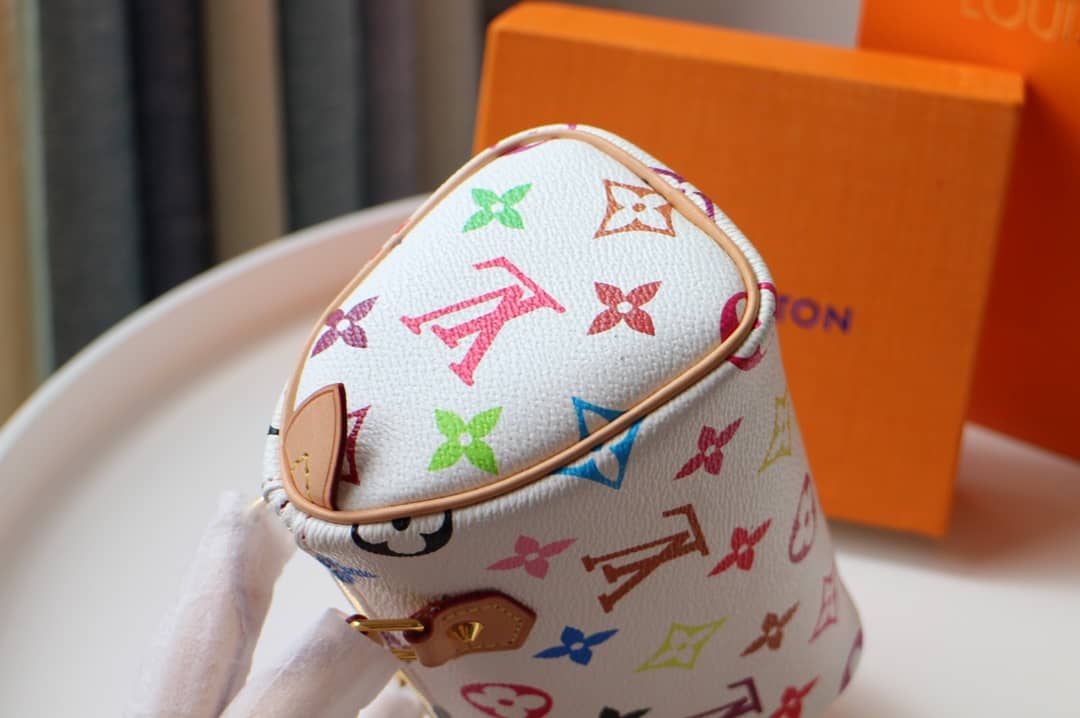 LV Duffle Bag Replica Monogram Multi Mini Speedy  White M92645