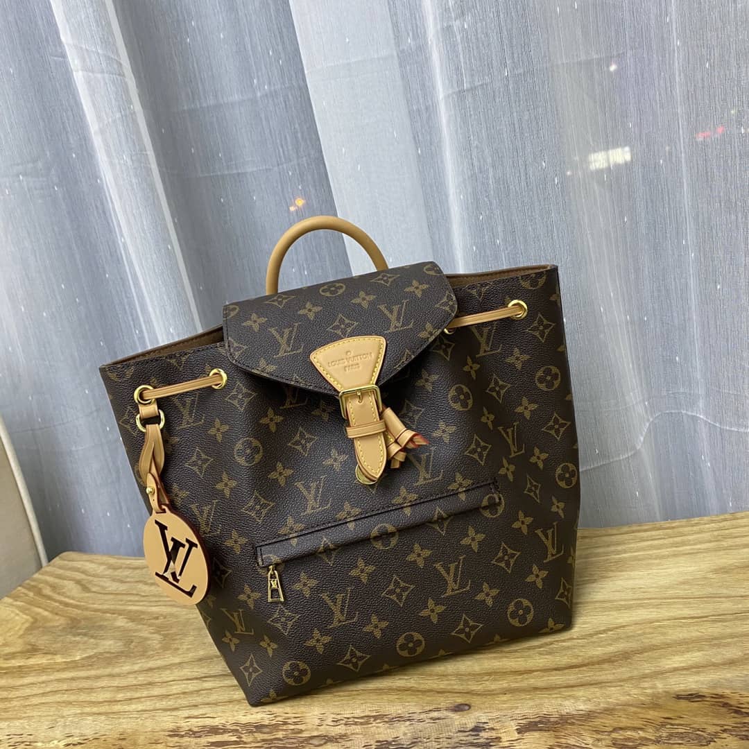 Best Replica L0vis Vvtt0n Monogram Canvas Montsouris BB Replica Bag M45516 Brown(ColaReps)