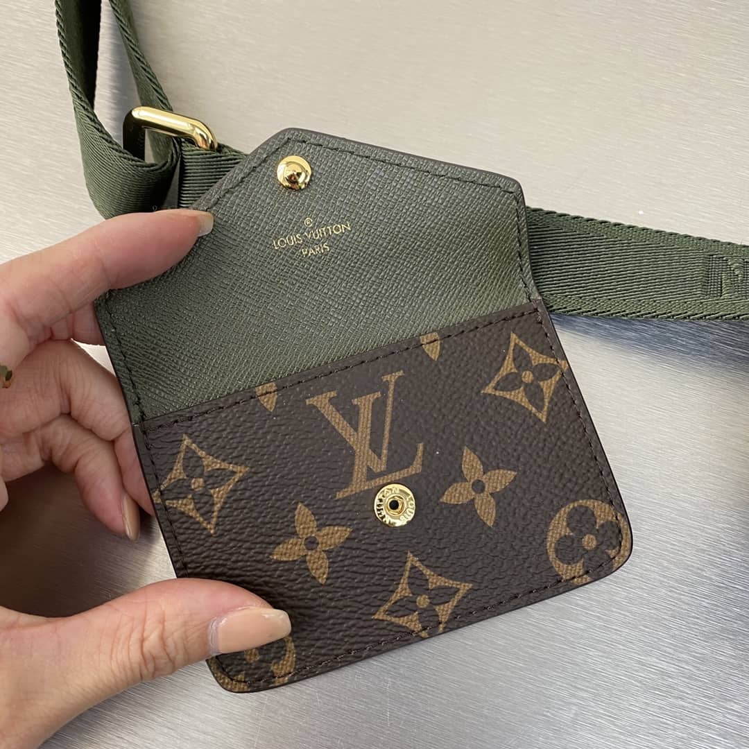 L0vis Vvtt0n Pochette Felicie Monogram Canvas Replica Green Strap M80091