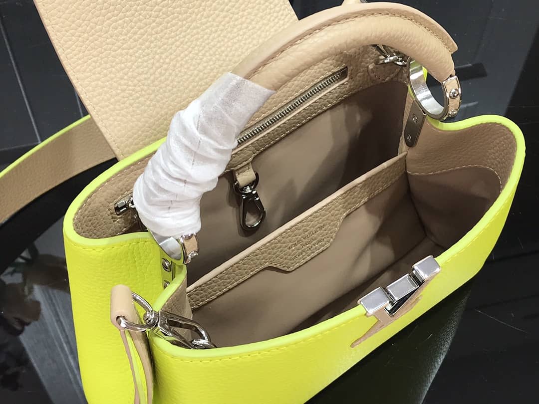 L0vis Vvtt0n Capucines Mini Taurillon Leather Replica Bag Green M57520