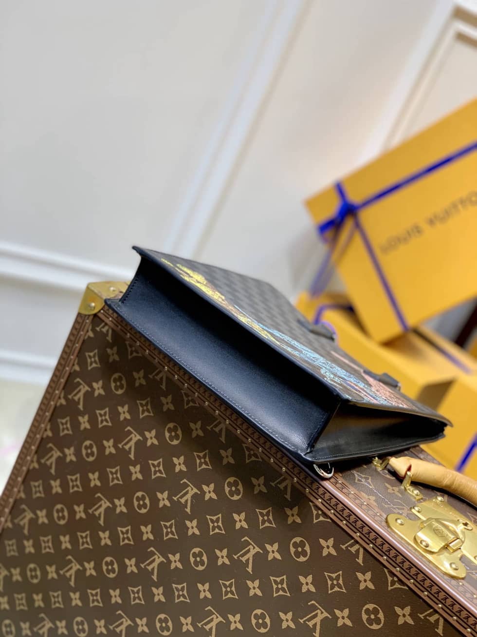 L0vis Vvtt0n Sac Plat Messenger Bag Black N45276 Replica Shoulder Bag