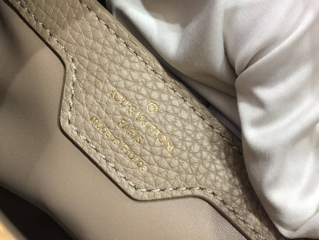 L0vis Vvtt0n Capucines Embroidery Replica Bag Gray M48865