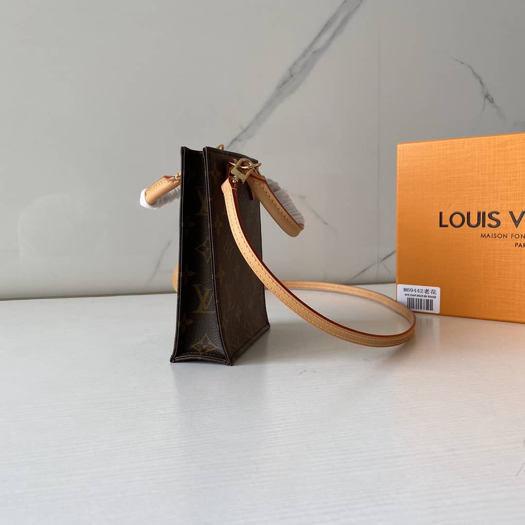 L0vis Vvtt0n Monogram Petit Sac Plat 2Way Replica Shoulder Bag Brown M69442