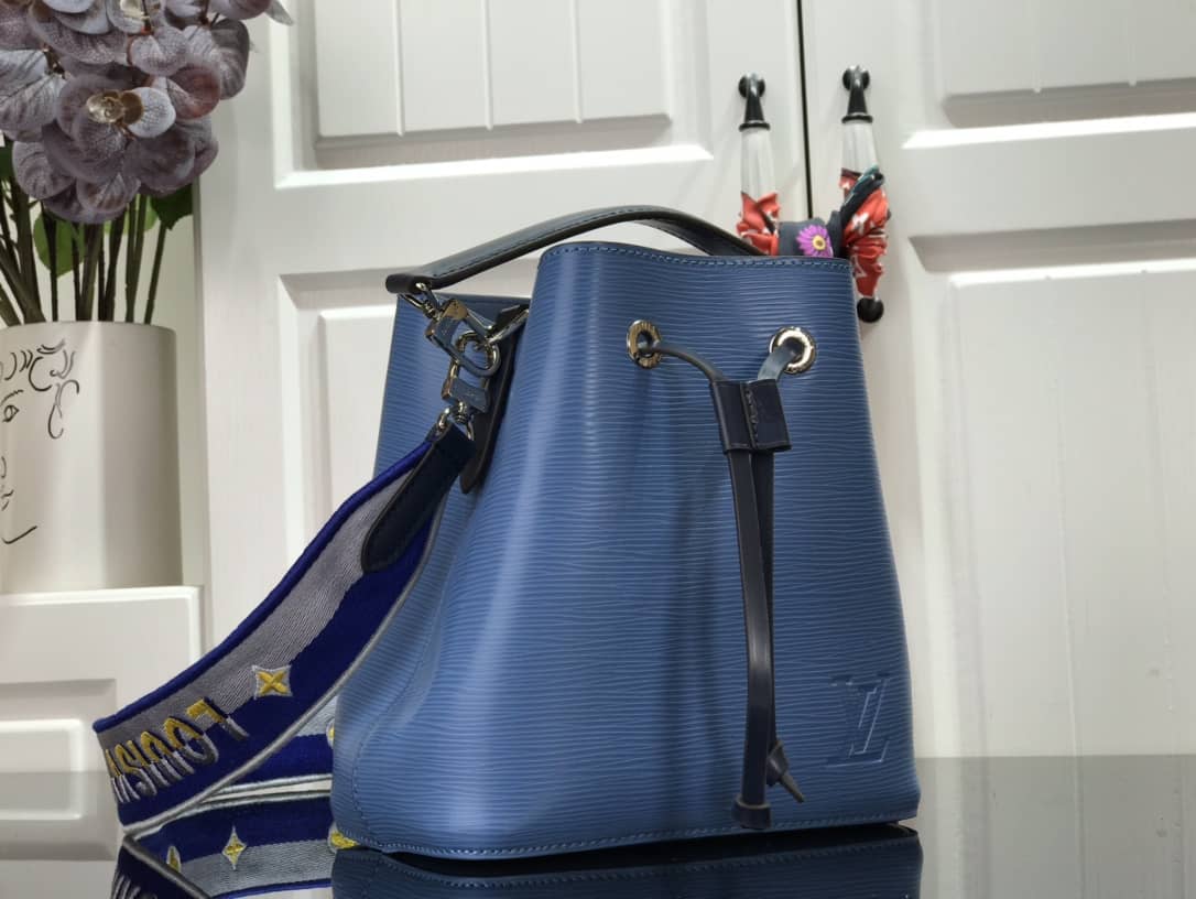 L0vis Vvtt0n Neonoe BB Replica Bucket Bag Blue M57693