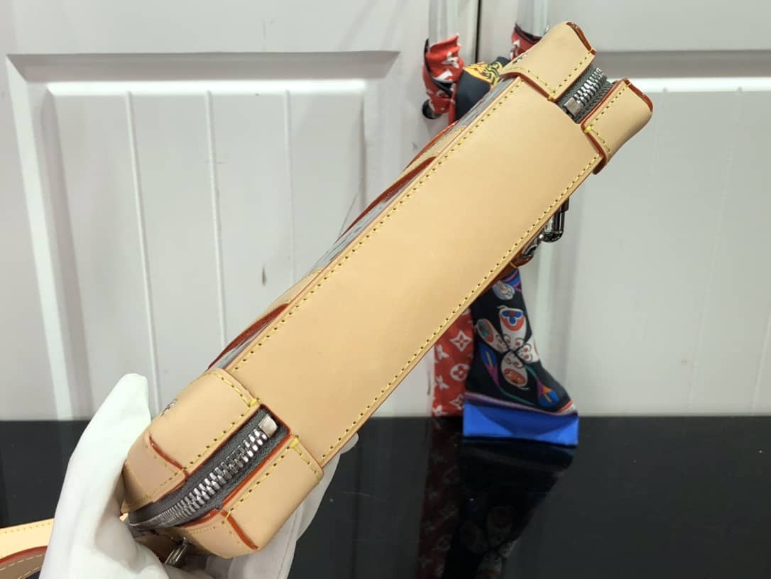 L0vis Vvtt0n Soft Trunk Monogram Mirror Coated Canvas Replica Bag Silver M45880