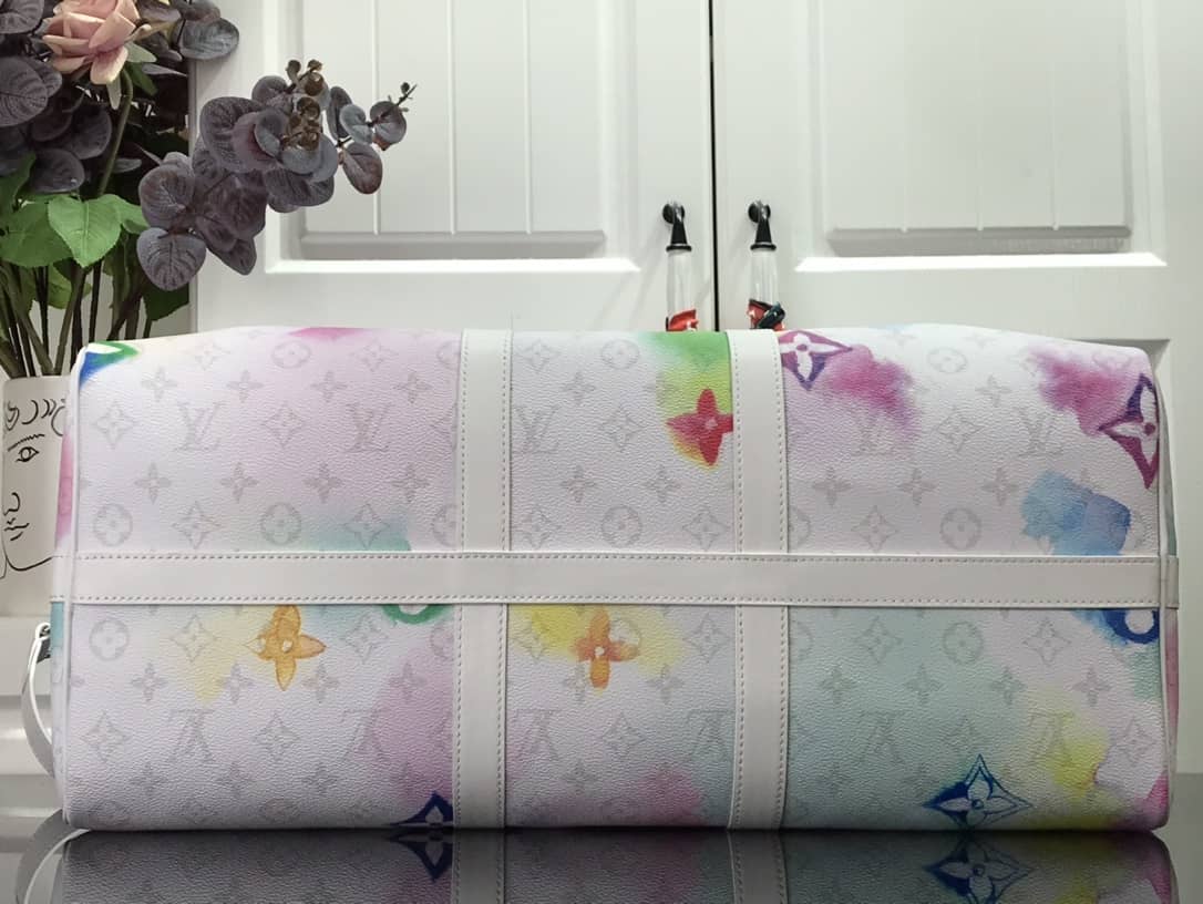 L0vis Vvtt0n Keepall Watercolor Bandouliere 50 Travel Bag Replica Colorful M45758