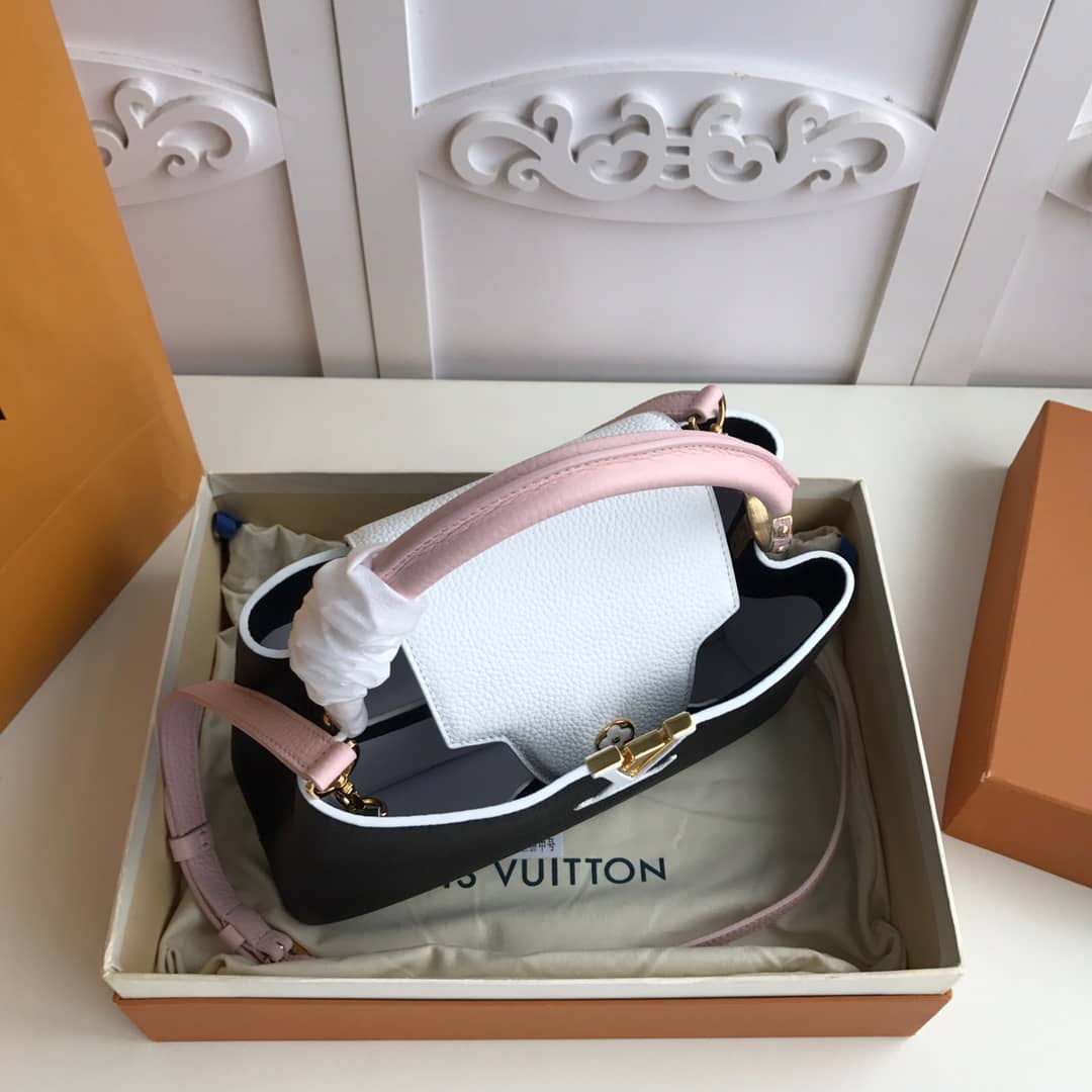 L0vis Vvtt0n Capucines PM Taurillon Bag Replica Black M52988