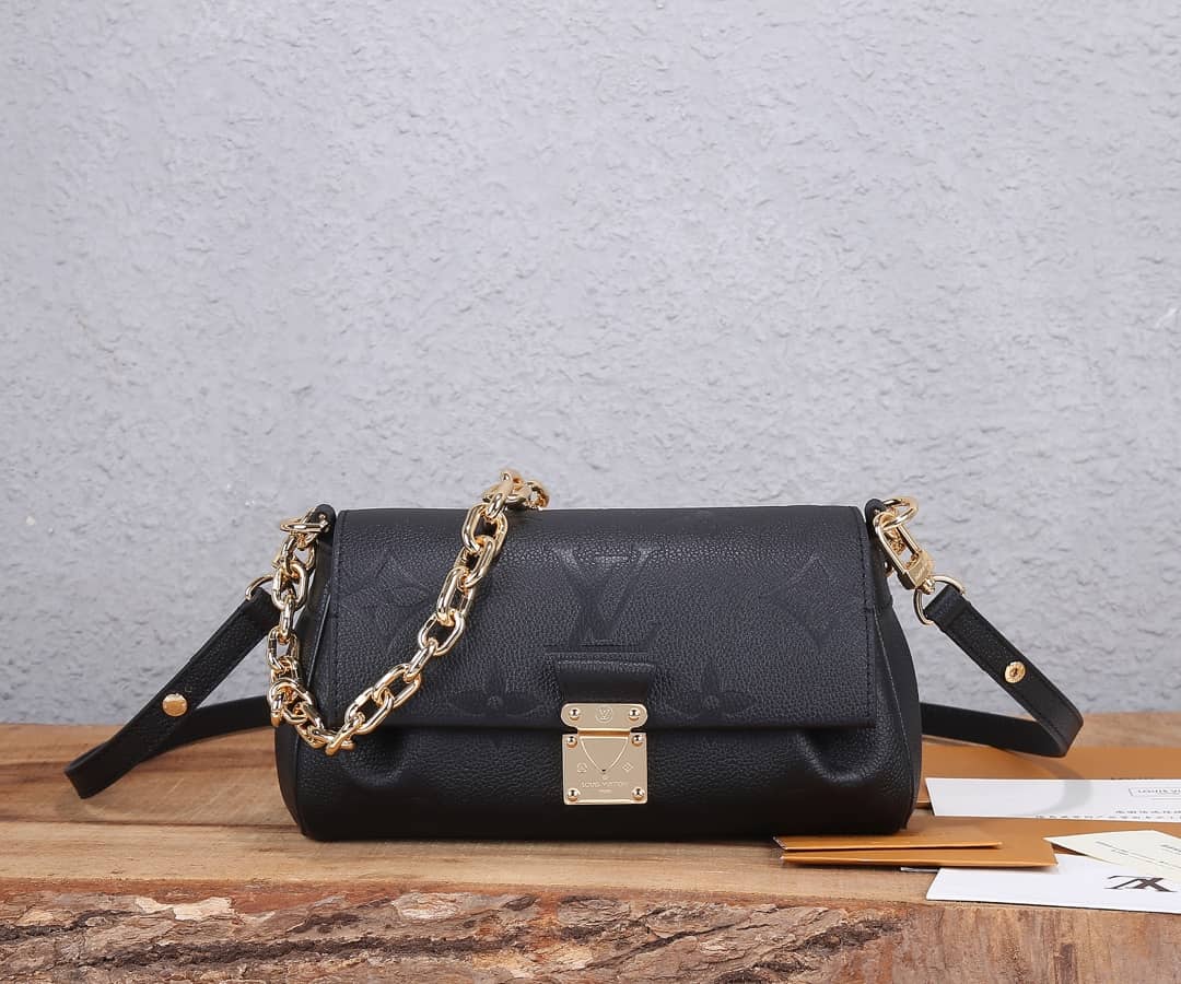 L0vis Vvtt0n Favorite Monogram Empreinte Leather Replica Shoulder Bag Black M45813