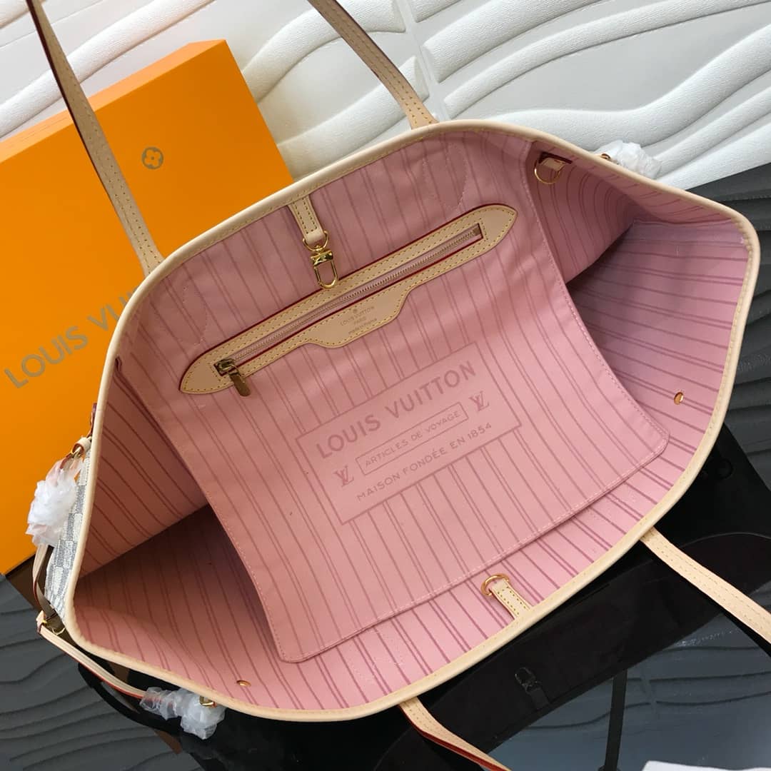 L0vis Vvtt0n Neverfull GM Damier Azur Tote Replica Beige N40990