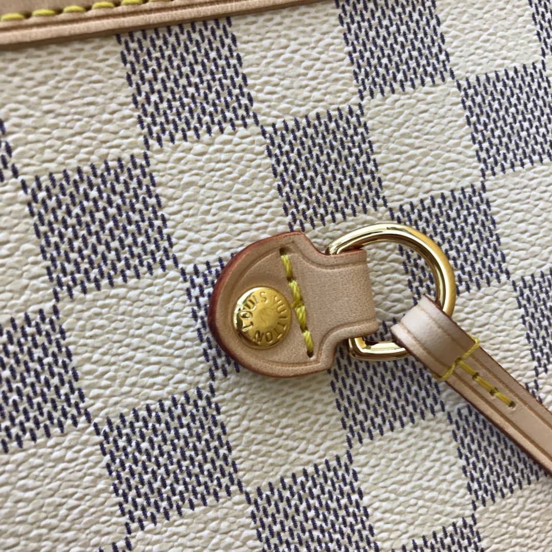 L0vis Vvtt0n Neverfull GM Damier Azur Tote Replica White N40990