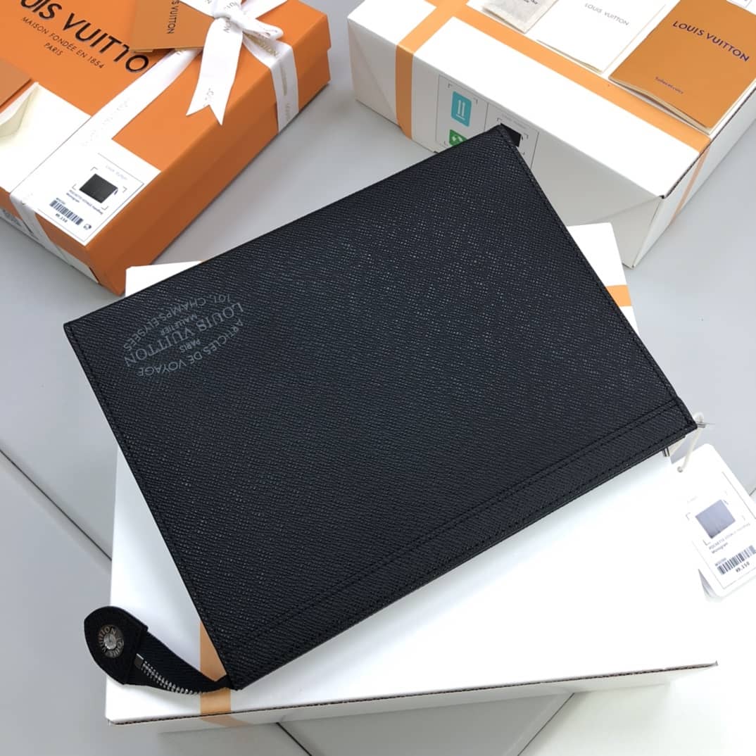 L0vis Vvtt0n Pochette Voyage MM Replica Clutch Black M30395