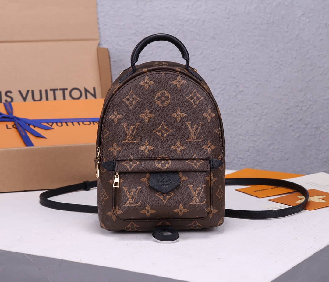 L0vis Vvtt0n Palm Springs Mini Replica Backpack Brown M44873