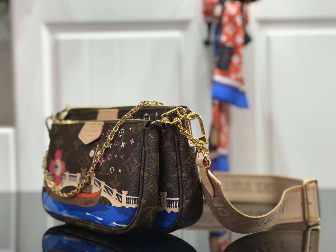 L0vis Vvtt0n Monogram Canvas Multi Pochette Replica Brown M44823